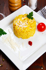 risotto with saffron -risotto alla milanese-