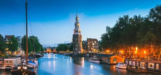 Fotobehang Montlebaanstoren Toren, Amsterdam © travelwitness