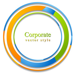 Abstract circle logo background