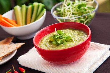 Sunflower guacamole dip