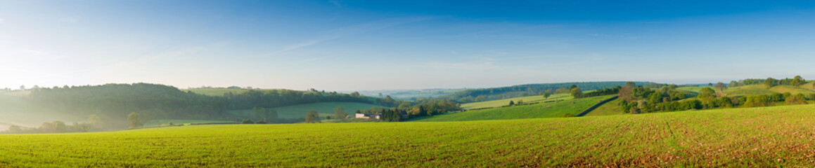 Fototapeta na wymiar Idyllic rural farmland, Cotswolds UK