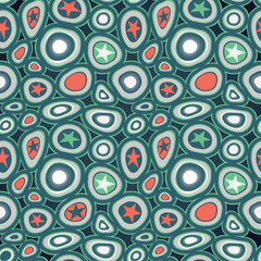 Bright colorful spotted seamless pattern.