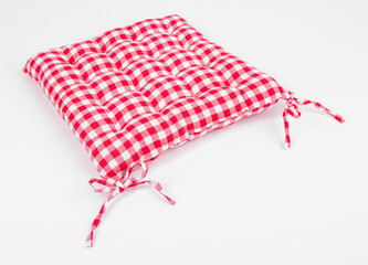 Square pillow isolated on white