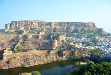 Fototapeta na wymiar Mehrangarh fort in Jodhpur,India