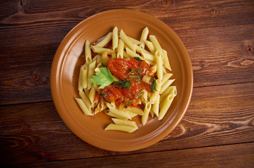  penne rigata with marinara sauce