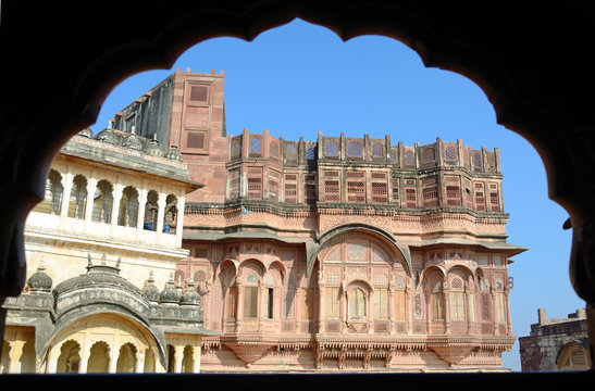 Palace at Mehrangarh fort in Jodhpur,India