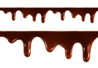 Melted chocolate seamless vector