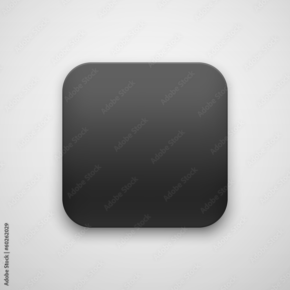 Poster black abstract blank app icon button template