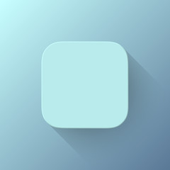 Blue Abstract App Icon Blank Template