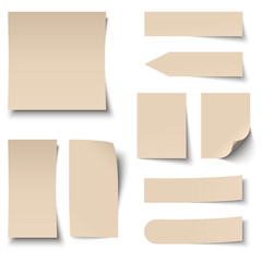 Sammlung - Zettel / Notiz blank