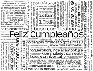 Carta "FELIZ CUMPLEAÑOS"  (carta de cumpleaños enhorabuena)