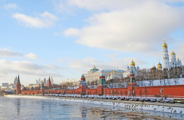 Obraz premium Moscow Kremlin in winter