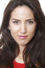 Obraz premium Kobieta w czerwonej sukience