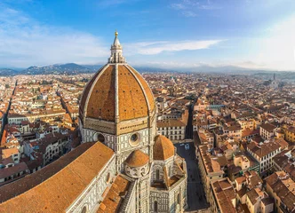 Zelfklevend Fotobehang Kathedraal Santa Maria del Fiore in Florence, Italië © Sergii Figurnyi