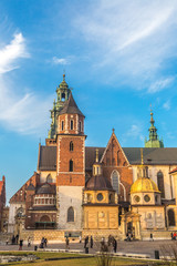Fototapeta na wymiar Polska, Katedra na Wawelu w Krakowie kompleks