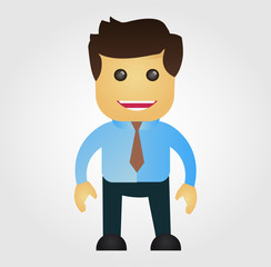 Business man cartoon, vector illustration