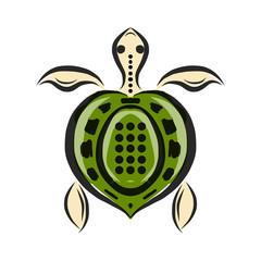 Funny sketch of tortoise for your design