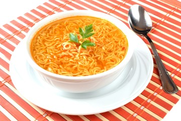 tomato soup with noodles