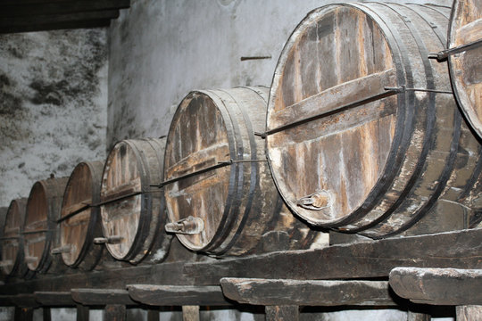 Wine barrels