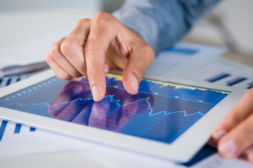 Businessman Analyzing Graph