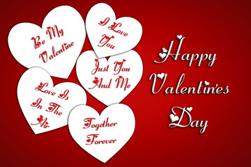 Tarjeta de felicitación para el día de San Valentín