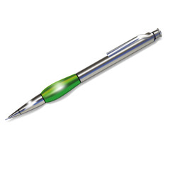 pen on white background