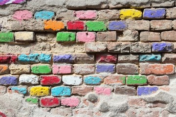 Colorful wall background