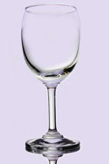 Empty wine glass.