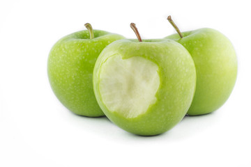 Green apples fresh
