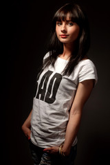 Fototapeta premium fashion shoot of beautiful woman