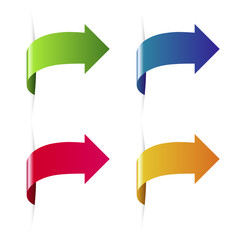 Flèche 4 couleurs