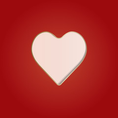 Valentine Day Card whit Hearts.