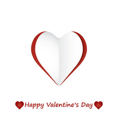 Valentine Day Card whit Hearts.