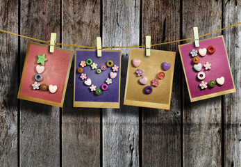 Love word vintage style.