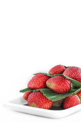 Strawberry fresh in packaging