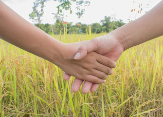 Shaking hands