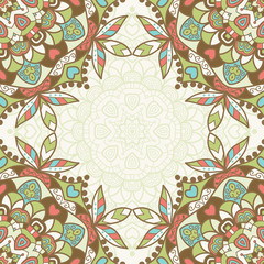 Seamless ornamental floral pattern background