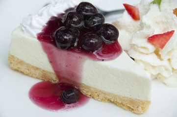 Blueberry cheese pie.