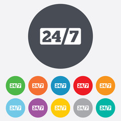 Service and support for customers. 24 hours.