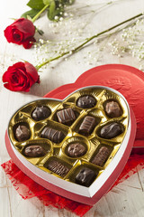 Box of Gourmet Chocolates for Valentine's Day
