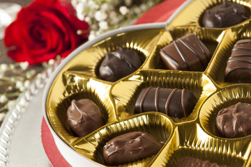 Box of Gourmet Chocolates for Valentine's Day