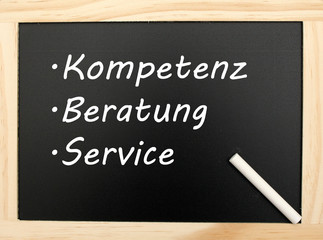 Kompetenz, Beratung, Service