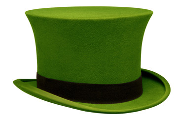 Vintage Green Top Hat