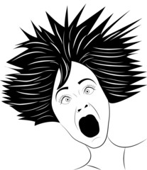 Screaming women