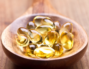 Cod liver oil omega 3 gel capsules