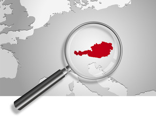 Landkarte *** Europa &Ouml;sterreich