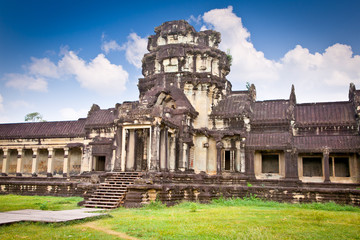 Fototapeta na wymiar Famous Angkor Wat temple complex, Cambodia.