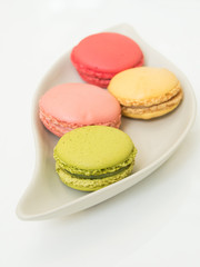 french macaron on serving dish