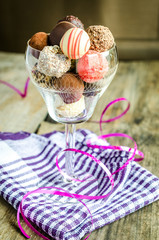 Luxury chocolate candies