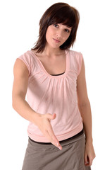 Fototapeta premium Junge Frau